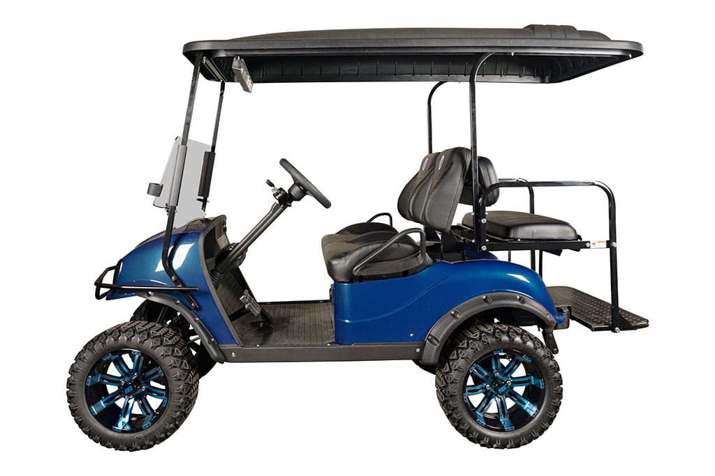 Extended top for custom golf carts