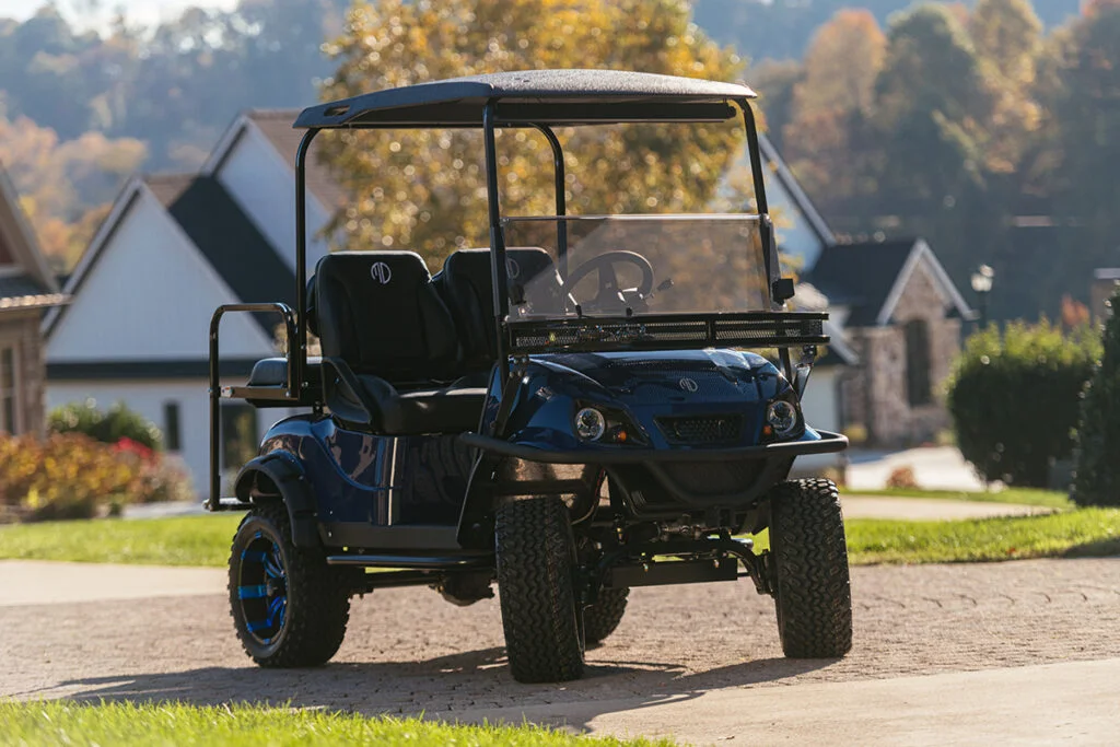 The Legend cart is perfect for families with no gas fumes and totally quiet vs a gas cart