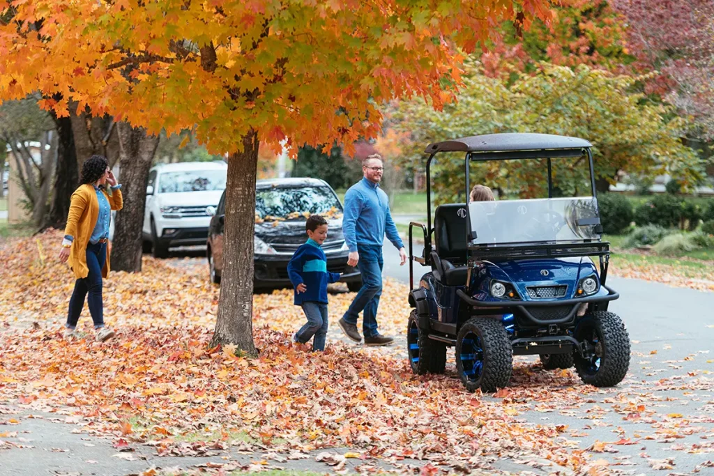 The ultimate 4-passenger electric golf cart that seamlessly blends style and functionality.